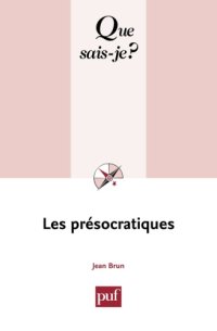 cover of the book Les présocratiques