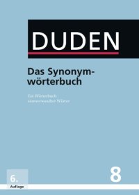 cover of the book Duden Band 8: Das Synonymwörterbuch