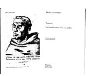 cover of the book Lutero: un hombre entre Dios y el diablo