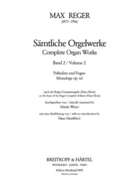 cover of the book Sämtliche Orgelwerke in 7 Bänden Band 2: Präludien und Fugen