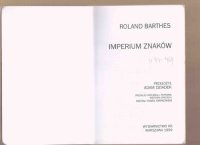 cover of the book Imperium znaków