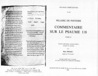 cover of the book Commentaire sur le Psaume 118, tome II