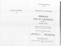 cover of the book Sermons sur le Cantique 16-32, tome II