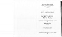 cover of the book Panégyriques de Saint Paul