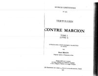 cover of the book Contre Marcion, Livre I, tome I