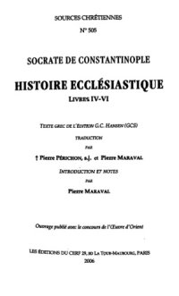 cover of the book Histoire ecclésiastique, Livres IV-VI, tome III