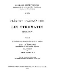 cover of the book Stromate V, tome I