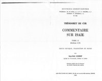 cover of the book Commentaire sur Isaïe, Sections 4-13, tome II