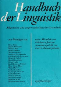 cover of the book Handbuch der Linguistik. Allgemeine und angewandte Sprachwissenschaft