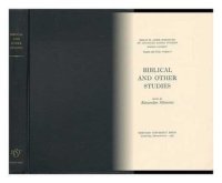 cover of the book Biblical and Other Studies