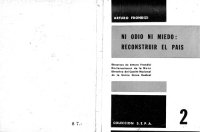 cover of the book Ni odio ni miedo - Reconstruir el país