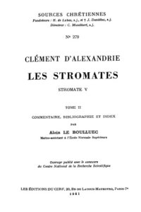 cover of the book Stromate V, tome II