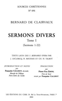 cover of the book Sermons divers 1-22, tome I