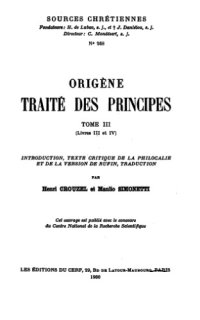 cover of the book Traité des principes, Livres III et IV, tome III