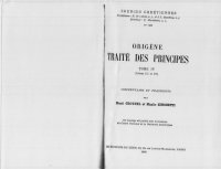 cover of the book Traité des principes, Livres III et IV, tome IV