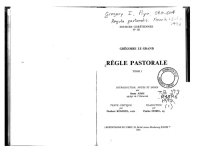 cover of the book La Règle pastorale, tome I