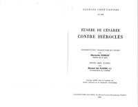 cover of the book Contre Hiéroclès