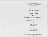 cover of the book Commentaire sur le Cantique des Cantiques