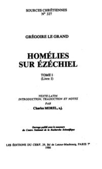 cover of the book Homélies sur Ézéchiel, Livre I, tome I