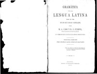 cover of the book Gramática de la lengua latina para el uso de los que hablan castellano