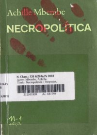 cover of the book Necropolítica