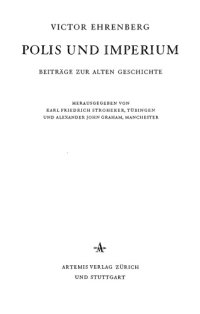 cover of the book Polis und Imperium: Beiträge zur alten Geschichte