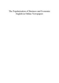 cover of the book The Popularisation of Business and Economic English in Online Newspapers