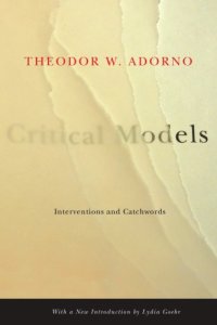 cover of the book Critical Models: Interventions and Catchwords