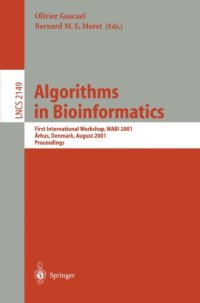 cover of the book Algorithms in Bioinformatics: First International Workshop, WABI 2001 Århus Denmark, August 28–31, 2001 Proceedings