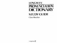 cover of the book Pronunciation Dictionary