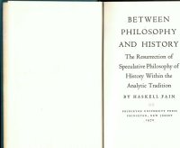 cover of the book Between Philosophy and History