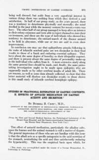 cover of the book STUDIES IN FRACTIONAL ESTIMATION OF GASTRIC CONTENTS. II. EFFECTS OF ANTACID MEDICATION ON GASTRIC ACIDITY AND SECRETION.1