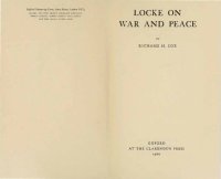 cover of the book Locke on War and Peace