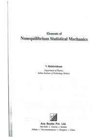 cover of the book Element of Nonequilibirum Statistical Mechanics