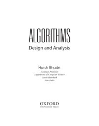 cover of the book Algorithms Design and Analysis