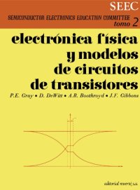 cover of the book Electrónica Física y Modelos de Circuitos de Transistores