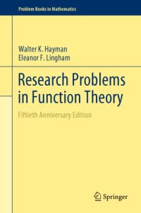 cover of the book Research Problems in Function Theory
