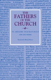 cover of the book St. Gregory Thaumaturgus Life and Works