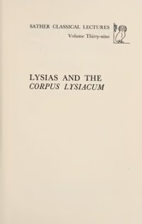 cover of the book Lysias and the Corpus Lysiacum