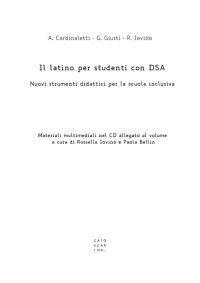 cover of the book Il latino per studenti con DSA: nuovi strumenti didattici per la scuola inclusiva