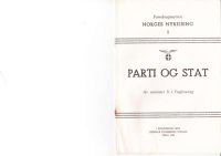 cover of the book Parti og stat