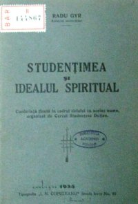 cover of the book Studențimea și idealul spiritual