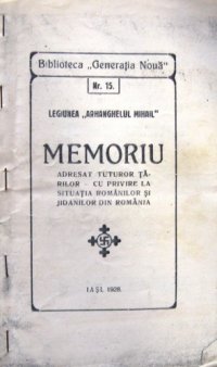 cover of the book Legiunea „Arhanghelul Mihail“. Memoriu