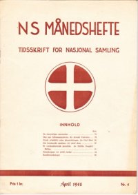 cover of the book NS månedshefte. Tidsskrift for Nasjonal Samling