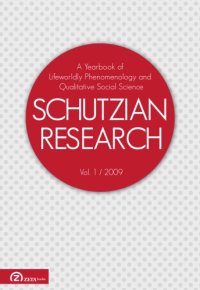 cover of the book Schutzian Research. Volume 1