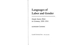 cover of the book Languages of Labor and Gender. Female Factory Work in Germany, 1850-1914