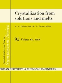 cover of the book Crystallization from solutions and melts