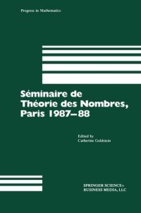 cover of the book Séminaire de Théorie des Nombres, Paris 1987–88