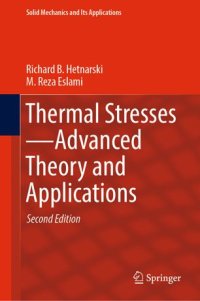 cover of the book Thermal Stresses—Advanced Theory and Applications