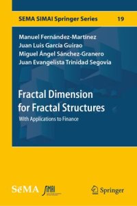 cover of the book Fractal Dimension for Fractal Structures: With Applications to Finance